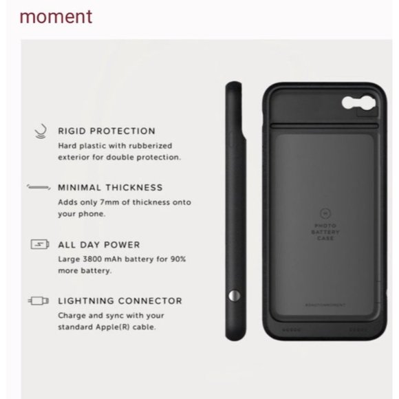 Moment Battery Case for iPhone 7 8 Plus - Picture 5 of 7